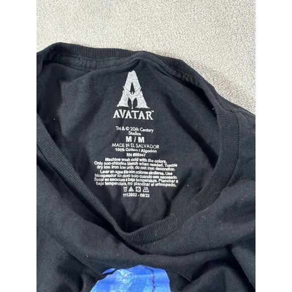 Avatar Shirt Men's Medium Black and Blue Avatar logo Graphic Tee - Picture 7 of 7
